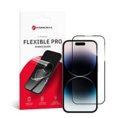 FORCELL Forcell Fleksibilno 5D hibridno steklo za iPhone 14 Pro črno