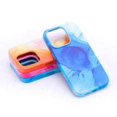 OEM Usnjen ovitek MAG COVER, združljiv z MagSafe za IPHONE 14 Plus blue splash