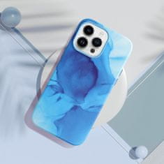 OEM Usnjen ovitek MAG COVER, združljiv z MagSafe za IPHONE 13 Pro blue splash