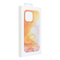 OEM Usnjen ovitek MAG COVER združljiv z MagSafe za IPHONE 12 Pro oranžni ohišje za brizganje