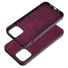 OEM Tkani ovitek MAG COVER, združljiv z MagSafe za IPHONE 12 / 12 Pro burgundske barve