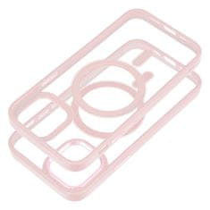 OEM COLOR EDGE MAG COVER združljiv z MagSafe za IPHONE 12 / 12 Pro roza