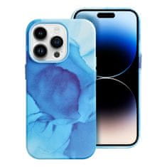 OEM Usnjen ovitek MAG COVER, združljiv z MagSafe za IPHONE 14 Pro blue splash