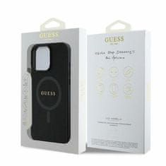 Guess GUESS etui za IPHONE 16 Pro združljiv z MagSafe GUHMP16LPSAHMCK (PU Saffiano Classic Logo) črn