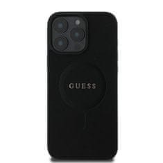 Guess GUESS etui za IPHONE 16 Pro združljiv z MagSafe GUHMP16LPSAHMCK (PU Saffiano Classic Logo) črn