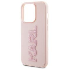 Karl Lagerfeld KARL LAGERFELD etui za IPHONE 15 Pro Max KLHCP15X3DMBKCP (3D Logo Glitter) roza