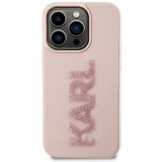 Karl Lagerfeld KARL LAGERFELD etui za IPHONE 15 Pro Max KLHCP15X3DMBKCP (3D Logo Glitter) roza