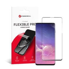 FORCELL Forcell Fleksibilno 5D hibridno steklo za Samsung Galaxy S10 črno (Hot Bending) - delovni čitalec