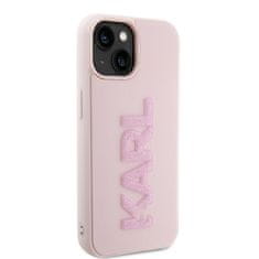 Karl Lagerfeld KARL LAGERFELD etui za IPHONE 15 KLHCP15S3DMBKCP (3D Logo Glitter) roza