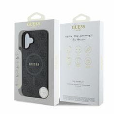 Guess GUESS etui za IPHONE 16 združljiv z MagSafe GUHMP16SG4GFRK (PU 4G Ring Classic Logo) črn