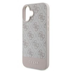 Guess GUESS etui za IPHONE 16 Plus GUHCP16MG4GLPI (4G PU Bottom Stripe) roza