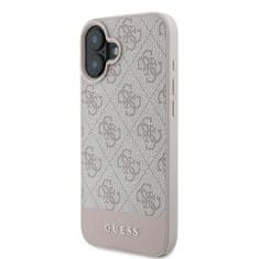 Guess GUESS etui za IPHONE 16 Plus GUHCP16MG4GLPI (4G PU Bottom Stripe) roza