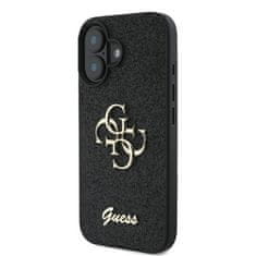 Guess GUESS etui za IPHONE 16 Plus GUHCP16MHG4SGK (Fixed Glitter Big 4G) črn