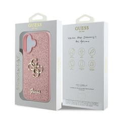 Guess GUESS etui za IPHONE 16 Plus GUHCP16MHG4SGP (Fixed Glitter Big 4G) roza