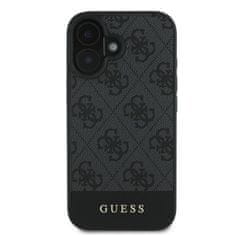 Guess GUESS etui za IPHONE 16 Plus GUHCP16MG4GLGR (PC/TPU 4G PU Bottom Stripe) siv