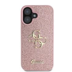 Guess GUESS etui za IPHONE 16 Plus GUHCP16MHG4SGP (Fixed Glitter Big 4G) roza