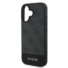 Guess GUESS etui za IPHONE 16 Plus GUHCP16MG4GLGR (PC/TPU 4G PU Bottom Stripe) siv