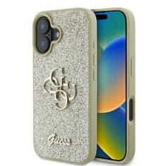 Guess GUESS etui za IPHONE 16 Plus GUHCP16MHG4SGD (Fixed Glitter Big 4G) zlata