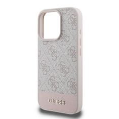 Guess GUESS etui za IPHONE 16 Pro Max GUHCP16XG4GLPI (4G PU Bottom Stripe) roza