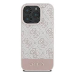 Guess GUESS etui za IPHONE 16 Pro Max GUHCP16XG4GLPI (4G PU Bottom Stripe) roza