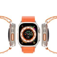 Dux Ducis DUX DUCIS GS najlonski trak za Apple Watch 42 / 44 / 45 / 49 mm oranžne barve