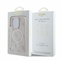 Guess GUESS etui za IPHONE 16 Pro združljiv z MagSafe GUHMP16LG4GFRP (PU 4G Ring Classic Logo) roza