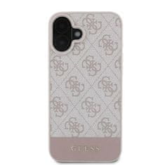 Guess GUESS etui za IPHONE 16 GUHCP16SG4GLPI (4G PU Bottom Stripe) roza