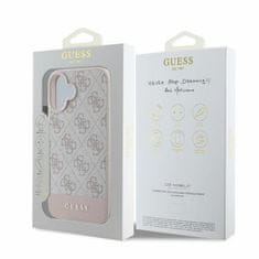 Guess GUESS etui za IPHONE 16 GUHCP16SG4GLPI (4G PU Bottom Stripe) roza