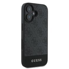 Guess GUESS etui za IPHONE 16 GUHCP16SG4GLGR (PC/TPU 4G PU Bottom Stripe) siv