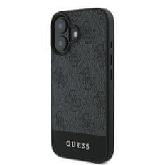 Guess GUESS etui za IPHONE 16 GUHCP16SG4GLGR (PC/TPU 4G PU Bottom Stripe) siv