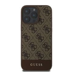 Guess GUESS etui za IPHONE 16 Pro Max GUHCP16XG4GLBR (PC/TPU 4G PU Bottom Stripe), rjav