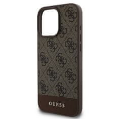 Guess GUESS etui za IPHONE 16 Pro Max GUHCP16XG4GLBR (PC/TPU 4G PU Bottom Stripe), rjav