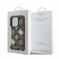 Guess GUESS etui za IPHONE 16 Pro Max, združljiv z MagSafe GUHMP16XP4PWPW (PU Peony on 4G Background), rjav