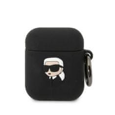 Karl Lagerfeld KARL LAGERFELD etui za APPLE Airpods 1 / 2 KLA2RUNIKK (3D Sil NFT Karl) black