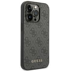 Guess GUESS etui za IPHONE 14 Pro GUHCP14LG4GFGR (4G Gold Logo) siv