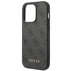 Guess GUESS etui za IPHONE 14 Pro GUHCP14LG4GFGR (4G Gold Logo) siv