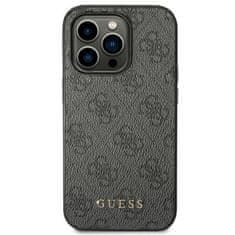 Guess GUESS etui za IPHONE 14 Pro Max GUHCP14XG4GFGR (4G Gold Logo) siv