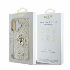 Guess GUESS etui za IPHONE 16 GUHCP16SHG4SGD (Fixed Glitter Big 4G) zlato