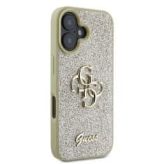 Guess GUESS etui za IPHONE 16 GUHCP16SHG4SGD (Fixed Glitter Big 4G) zlato