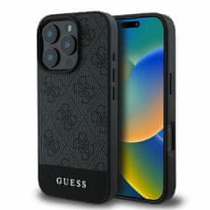 Guess GUESS etui za IPHONE 16 Pro Max GUHCP16XG4GLGR (PC/TPU 4G PU Bottom Stripe) siv