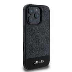 Guess GUESS etui za IPHONE 16 Pro Max GUHCP16XG4GLGR (PC/TPU 4G PU Bottom Stripe) siv