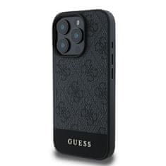 Guess GUESS etui za IPHONE 16 Pro Max GUHCP16XG4GLGR (PC/TPU 4G PU Bottom Stripe) siv