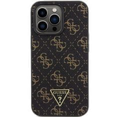 Guess GUESS etui za IPHONE 14 Pro GUHCP14LPG4GPK (4G Triangle Metal Logo) črn