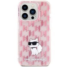 Karl Lagerfeld KARL LAGERFELD etui za IPHONE 15 Pro Max KLHCP15XHNCMKLP (Monogram) roza