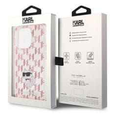 Karl Lagerfeld KARL LAGERFELD etui za IPHONE 15 Pro Max KLHCP15XHNCMKLP (Monogram) roza