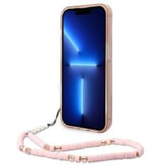 Guess GUESS etui za IPHONE 14 Pro GUHCP14LHGCOHP (IML Electro Cam w. Strap Translucent) roza