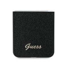 Guess GUESS etui za SAMSUNG Z Flip 6 GUHCZF6HGGSHK (HC PU 4G Glitter Script) black