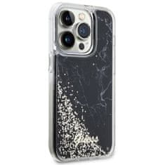 Guess GUESS etui za IPHONE 14 Pro GUHCP14LLCSGSGK (Liquid Glitter Marble) black