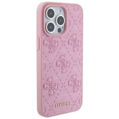 Guess GUESS etui za IPHONE 15 Pro GUHCP15LP4EPMP (Quilted 4G Classic) roza