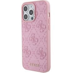 Guess GUESS etui za IPHONE 15 Pro GUHCP15LP4EPMP (Quilted 4G Classic) roza